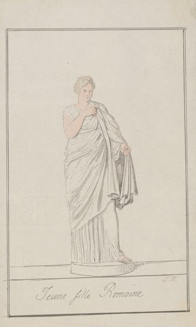 Römisches Mädchen von Thomas Rowlandson
