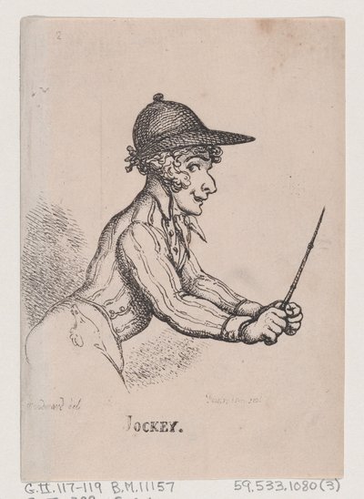 Jockey, April 1808 von Thomas Rowlandson