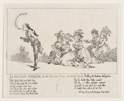 La politesse Françoise, oder Die Petition der englischen Damen an Seine Exzellenz den Mushro von Thomas Rowlandson
