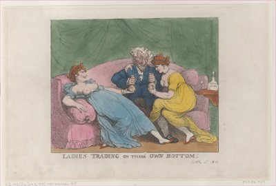 Damen, die auf eigene Faust handeln, [5. Oktober 1810], Nachdruck von Thomas Rowlandson