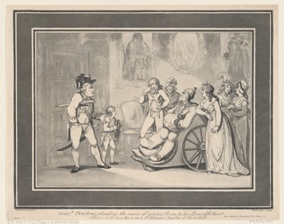 Leutnant Bowling plädiert für den jungen Rory bei seinem Großvater, 12. Mai 1800 von Thomas Rowlandson