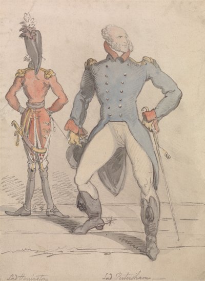 Lord Harrington und Lord Petersham von Thomas Rowlandson