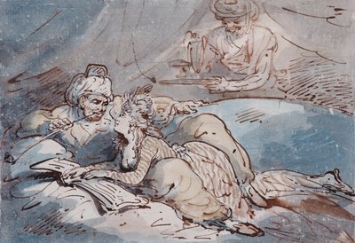 Liebe im Osten, ca. 1787 von Thomas Rowlandson