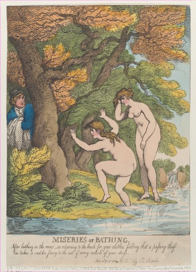 Leiden des Badens, [1. April 1808], neu aufgelegt am 1. September 1814 von Thomas Rowlandson
