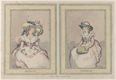 Modisch und prüde, 1. Dezember 1791 von Thomas Rowlandson