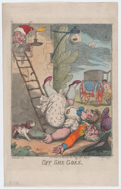 Da geht sie, 24. Dezember 1808 von Thomas Rowlandson