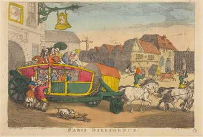Paris Diligence von Thomas Rowlandson