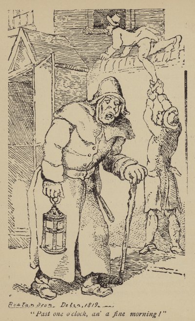 Nach ein Uhr, ein schöner Morgen! von Thomas Rowlandson