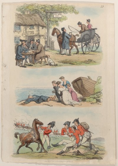 Platte 12, aus Die Welt im Miniatur, 1816 von Thomas Rowlandson