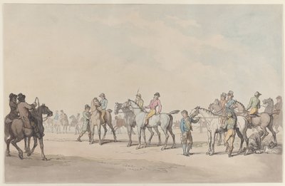 Vorbereitung auf das Rennen von Thomas Rowlandson