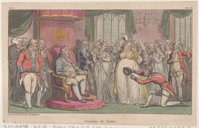 Übergabe der Trophäen, aus Die militärischen Abenteuer von Johnny Newcome, 1815 von Thomas Rowlandson
