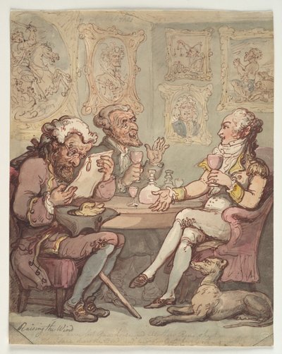 Den Wind erheben von Thomas Rowlandson