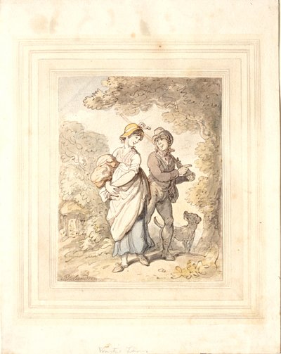 Rustikale Liebhaber von Thomas Rowlandson