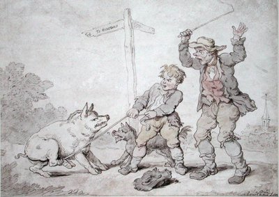 Rostiger Speck (Sturheit und Überredung) von Thomas Rowlandson