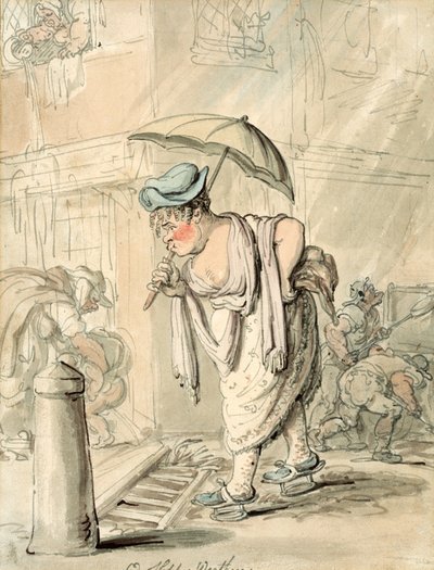 Trauriges schlampiges Wetter von Thomas Rowlandson