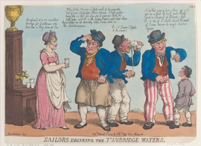 Matrosen trinken das Tunbridge-Wasser, 1. März 1815 von Thomas Rowlandson
