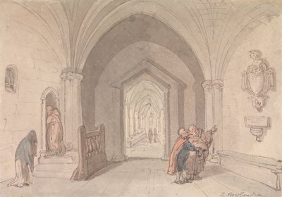 Szene in einem Kloster von Thomas Rowlandson