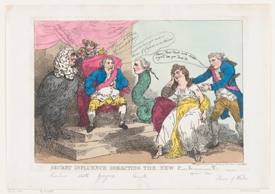 Geheimer Einfluss, der das neue Parlament lenkt, 18. Mai 1784 von Thomas Rowlandson