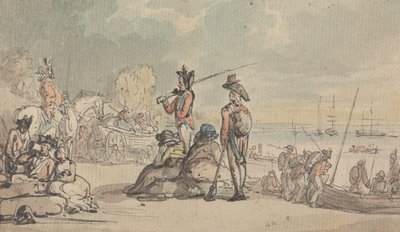 Soldaten beim Einschiffen von Thomas Rowlandson