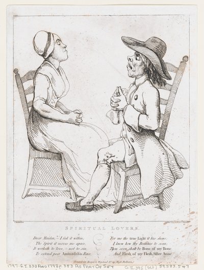 Spirituelle Liebhaber, 2. Januar 1797 von Thomas Rowlandson