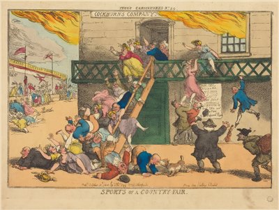Sport eines Jahrmarkts von Thomas Rowlandson