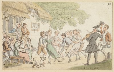 Studie für Dr. Syntax und ländliche Sportarten von Thomas Rowlandson