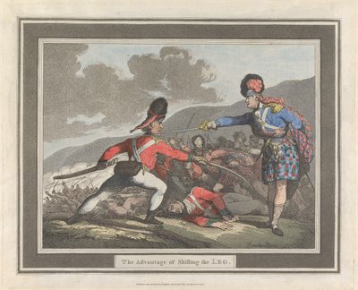Der Vorteil des Beinwechsels von Thomas Rowlandson