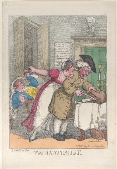 Der Anatom, 12. März 1811 von Thomas Rowlandson