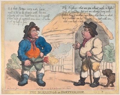 Die Segnungen der Partnerschaft, 28. Juli 1805 von Thomas Rowlandson