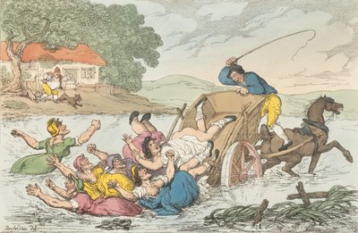 Der Fuhrmann und die Zigeuner, 10. Mai 1815 von Thomas Rowlandson