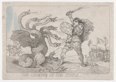 Der Champion des Volkes, 11. März 1784 von Thomas Rowlandson