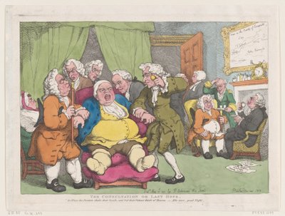 Die Beratung oder Letzte Hoffnung, 30. Juni 1808 von Thomas Rowlandson