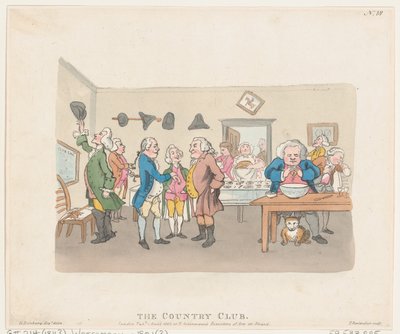 Der Country Club, 7. April 1803 von Thomas Rowlandson