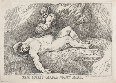 Der Alptraum von Covent Garden, 20. April 1784 von Thomas Rowlandson