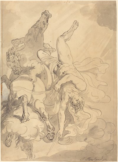 Der Sturz des Phaeton von Thomas Rowlandson