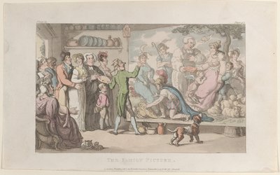 Das Familienbild, aus Der Pfarrer von Wakefield, 1. Mai 1817 von Thomas Rowlandson