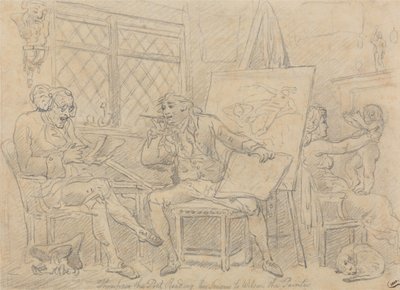 Der Historiker belebt den Geist des jungen Malers von Thomas Rowlandson