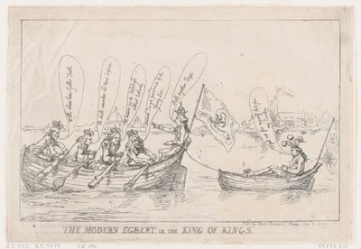 Der moderne Egbert oder Der König der Könige, 8. Januar 1789 von Thomas Rowlandson