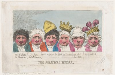 Die politische Hydra, 16. April 1806 von Thomas Rowlandson