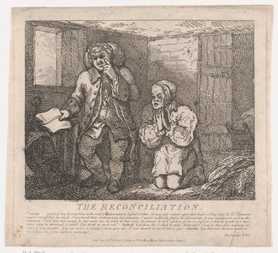 Die Versöhnung, malerische Schönheiten von Boswell, Teil der Zweite von Thomas Rowlandson