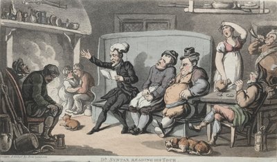 Der ehrwürdige Dr. Syntax liest seine Reise von Thomas Rowlandson