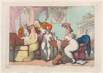 Die Rivalen, 14. Juli 1807 von Thomas Rowlandson