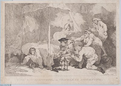 Die traurige Entdeckung des ungnädigen Lehrlings, 30. November 1785 von Thomas Rowlandson