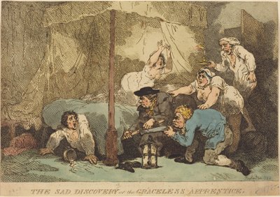 Die Traurige Entdeckung, oder Der Schamlose Lehrling von Thomas Rowlandson