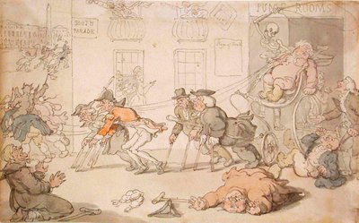 Die Bühne des Todes von Thomas Rowlandson