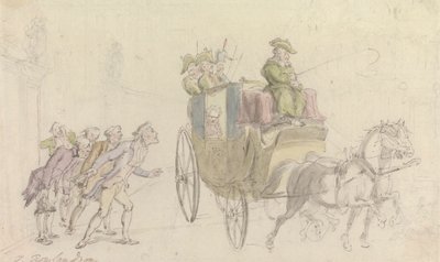 Der Pfarrer von Wakefield: Anwesenheit bei einem Edelmann von Thomas Rowlandson