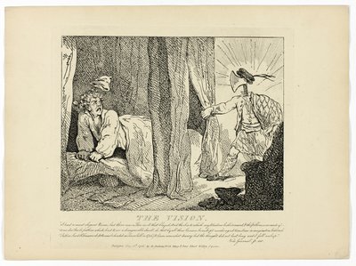 Die Vision, aus Boswells Reise durch die Hebriden von Thomas Rowlandson