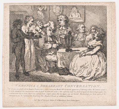 Veronica, ein Frühstücksgespräch von Thomas Rowlandson