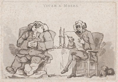 Vikar & Moses von Thomas Rowlandson