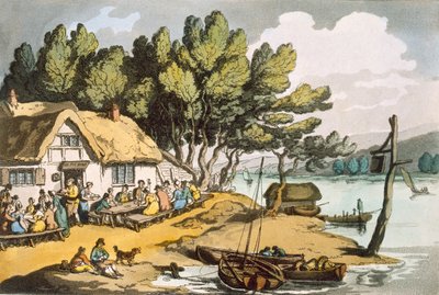 Ansicht in der Nähe von Newport, Isle of Wight von Thomas Rowlandson